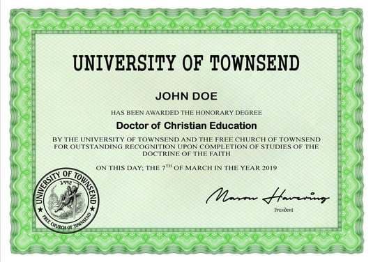 Doktortitel per Email von der Townsend University kaufen