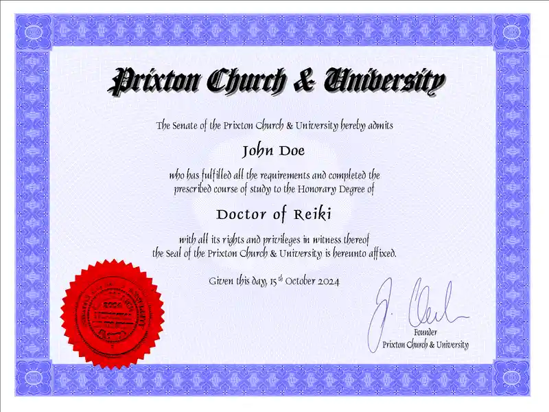 Buy Doctorate Degree from Prixton Church and University