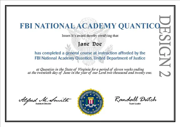 FBI Fake Certificate