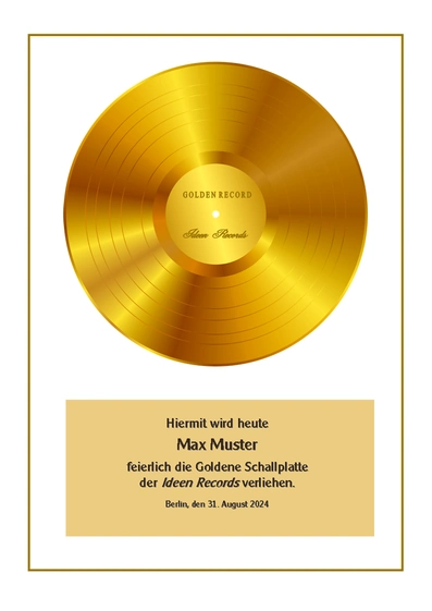 Goldene Schallplatte